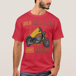 Livet är bättre än Pub Chopper-motorcyklar T Shirt