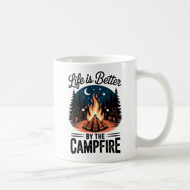 Livet är bättre av Campfire Kaffemugg (Höger)
