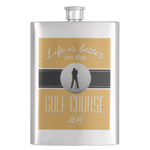 Livet är Bättre Golf Monogram Yellow Black Fickplunta