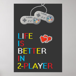 Livet är bättre i 2 spelare poster