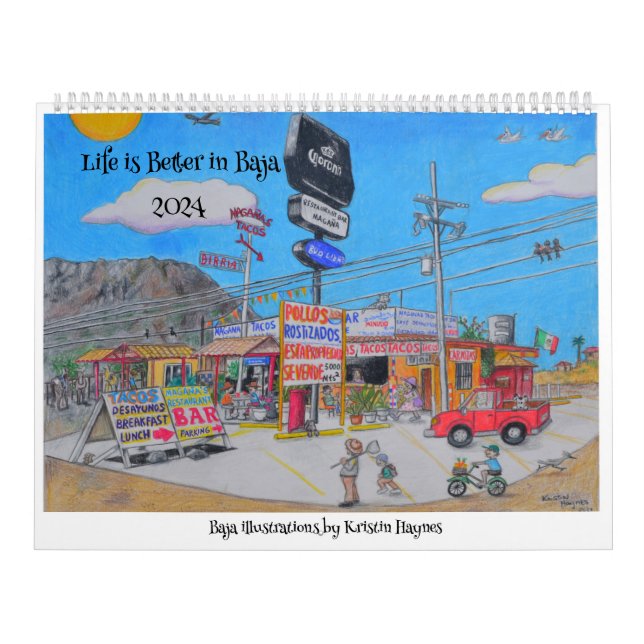 Livet är bättre i Baja Calendar Kalender (Omslag)