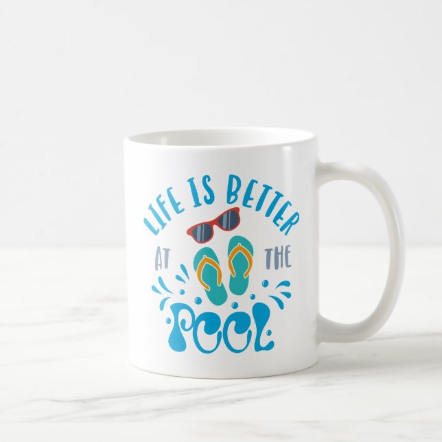 Livet är bättre i Bassäng Nicefördraget, i dess so Kaffemugg (Höger)