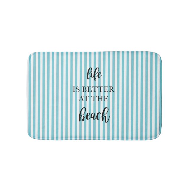 Livet är bättre i Beach Badrumsmatta (Framsidan)