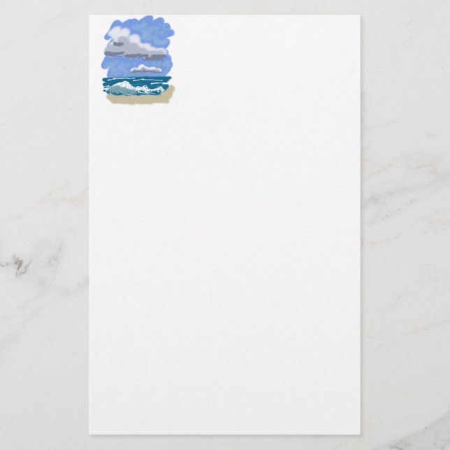 Livet är bättre i Beach Brevpapper (Framsida)