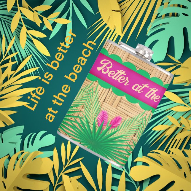 Livet är bättre i Beach Tropical Fickplunta (It's true! Life is better.)