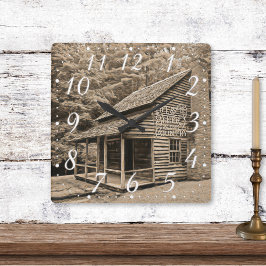 Livet är bättre i den gamla bergskabinen i Land Fyrkantig Klocka