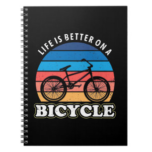 Livet är bättre i en cykel anteckningsbok