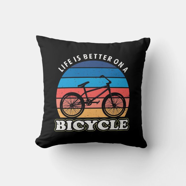 Livet är bättre i en cykel kudde (Framsida)