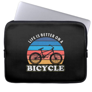 Livet är bättre i en cykel laptop fodral