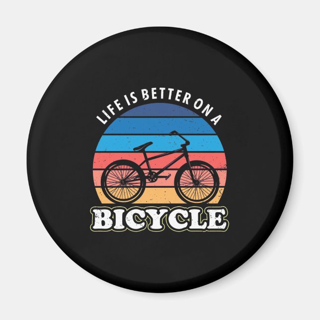 Livet är bättre i en cykel magnet (Framsidan)