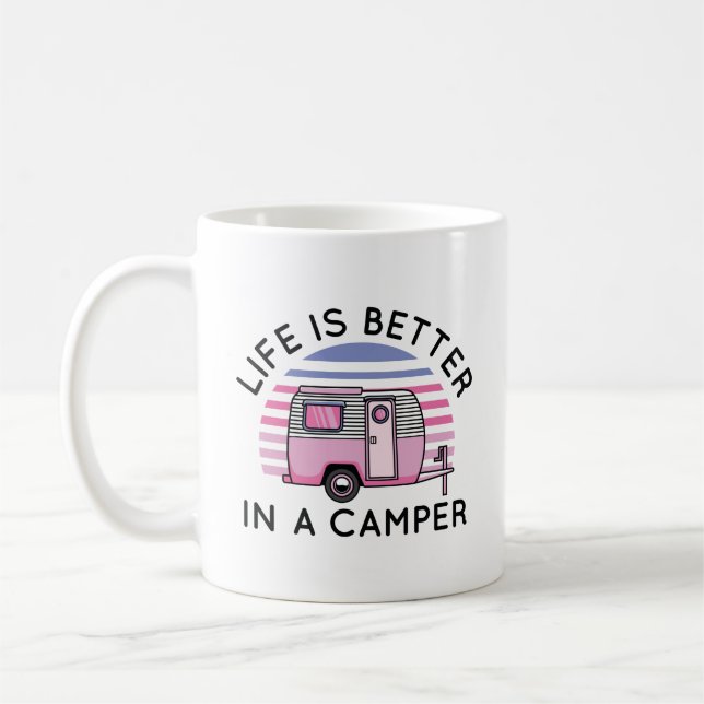 Livet är bättre i en kamper kaffemugg (Vänster)