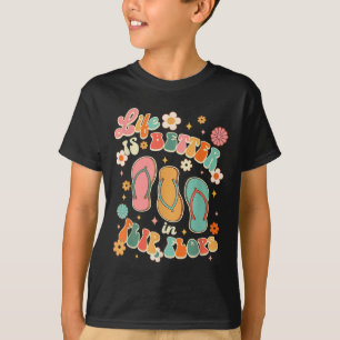 Livet är bättre i Flinflip flops Hej Sommarbuss T Shirt