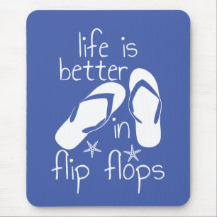 Livet är bättre i Flinflip flops Musmatta
