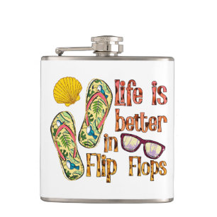 Livet är bättre i Flinflip flops Sommar Vibes Fickplunta