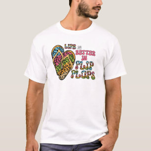 Livet är bättre i Flinflip flops-Summer Vibes T Shirt