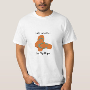 Livet är bättre i Flinflip flops T Shirt