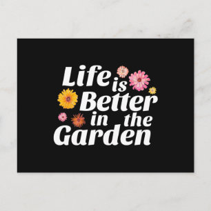 Livet är bättre i Garden - Zinniafloden Vykort