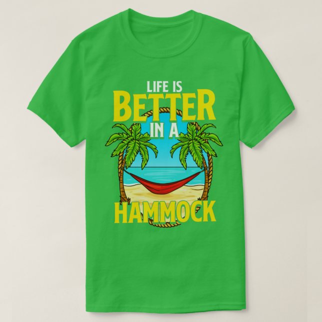 Livet är bättre i Hammock Beach-sommaren T Shirt (Design framsida)
