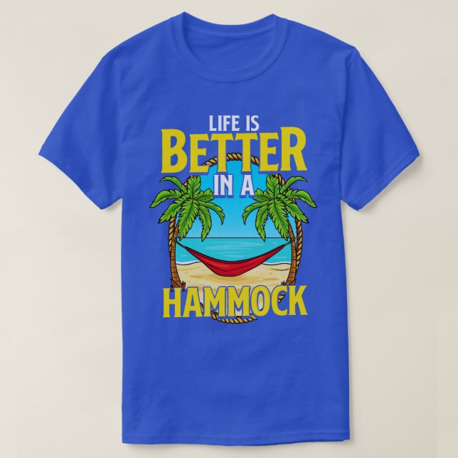 Livet är bättre i Hammock Beach-sommaren T Shirt (Design framsida)