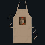 Livet är bättre i Land-citatet med Mjölk can Långt Förkläde<br><div class="desc">En apron med texten: Livet är bättre i land. Designad med ett gediget tema. Ett foto av en vit mjölk-jug och ett par orange blommor som är placerade runt mjölk kan. Sitta i en lada på en hö. Träpaneler i bakgrunden.</div>