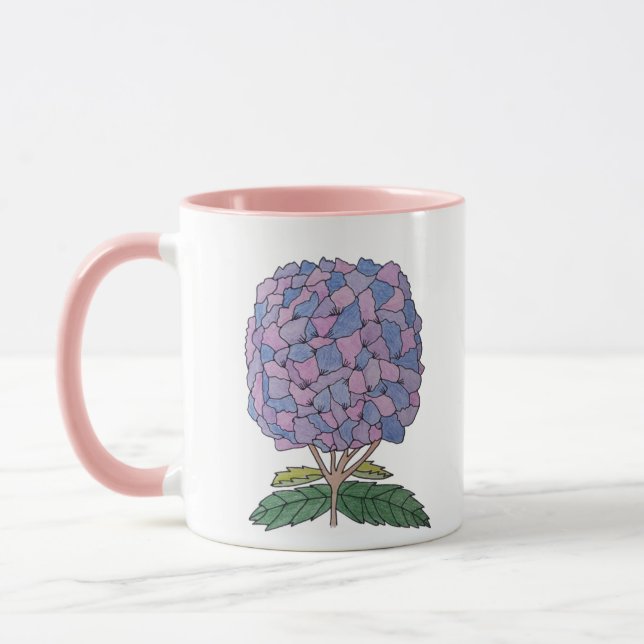 Livet är bättre i Nantucket Hydrangea-mugg Mugg (Vänster)