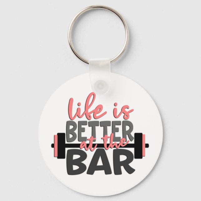 Livet är bättre i nyckelkedjan Pub Nyckelring (Framsida)