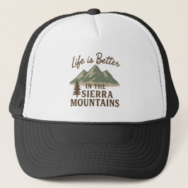 Livet är bättre i Sierra Mountains Keps