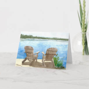 Livet är bättre i Sjö, Art Print on Kort