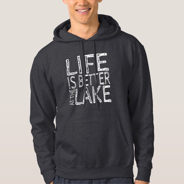 Livet är bättre i Sjö Hoodie (Framsida)