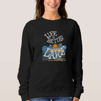 Livet är bättre i Sjö House Womens Summer Top T Shirt