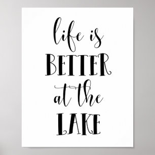 Livet är bättre i sjö poster