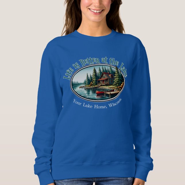 Livet är bättre i Sjö T Shirt (Framsida)