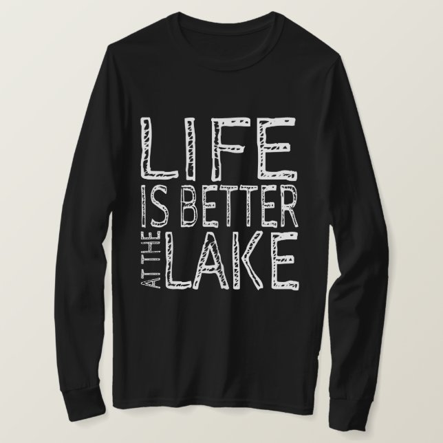 Livet är bättre i Sjö T-Shirt (Design framsida)