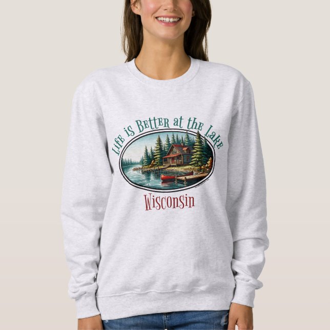 Livet är bättre i Sjö T Shirt (Framsida)