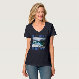 Livet är bättre i Sjö T-Shirt