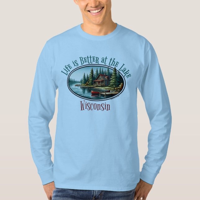 Livet är bättre i Sjö T Shirt (Framsida)