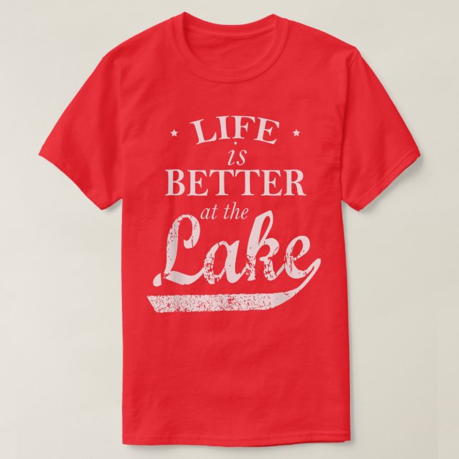 Livet är bättre i Sjö t  T Shirt (Design framsida)