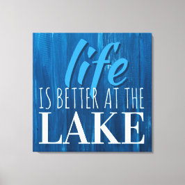 Livet är bättre i Sjö, Tunnelbanan Art Typography Canvastryck