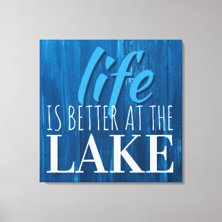 Livet är bättre i Sjö, Tunnelbanan Art Typography Canvastryck