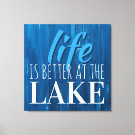 Livet är bättre i Sjö, Tunnelbanan Art Typography Canvastryck