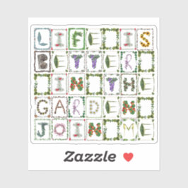 Livet är bättre i trädgården \ Gardener Älskare Klistermärken