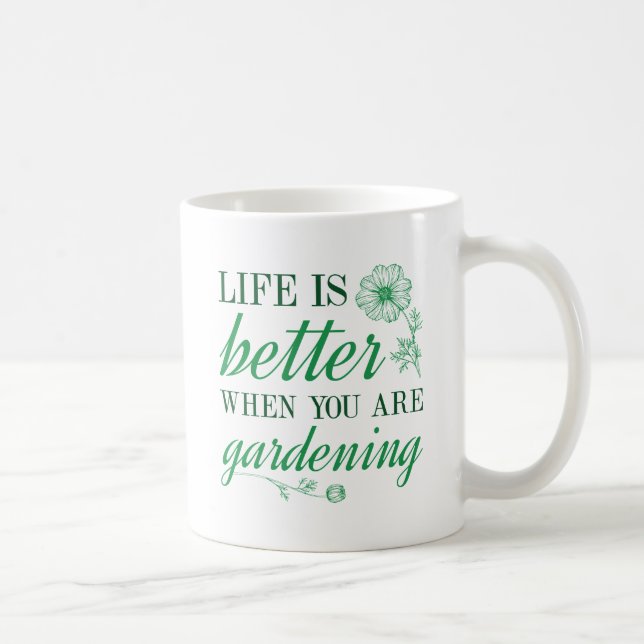 Livet är bättre  kaffemugg (Höger)