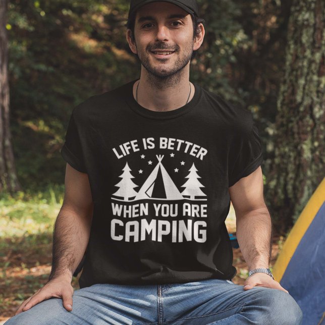 Livet är bättre kampanjarbete t shirt (Skapare uppladdad)