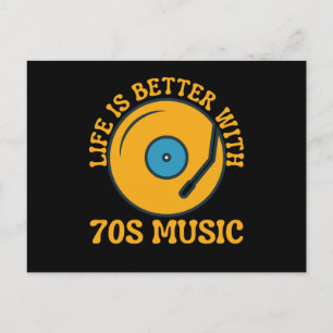 Livet är bättre med 70-talets musik70-tal vykort