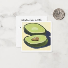 Livet är bättre med avokado anteckningskort