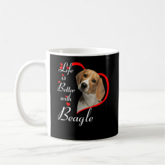 Livet är bättre med Beagle Kaffemugg