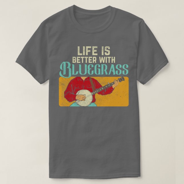 Livet är bättre med blågräs t shirt (Design framsida)