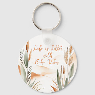 Livet är bättre med Boho Vibes - Anpassadet Boho Nyckelring