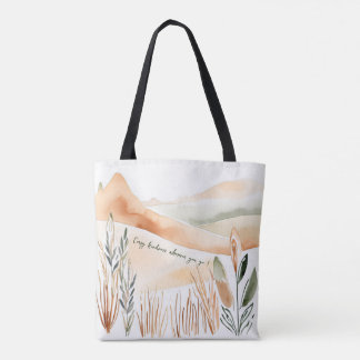 Livet är bättre med Boho Vibes Minimalist Tote Bag Tygkasse