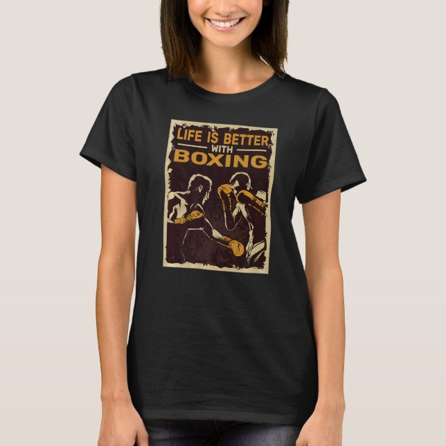 Livet är bättre med boxare för m t shirt (Framsida)